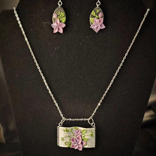 B6: Flower book set (Purple)