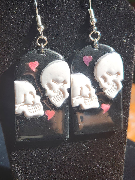 A2: Skeleton Lover earrings