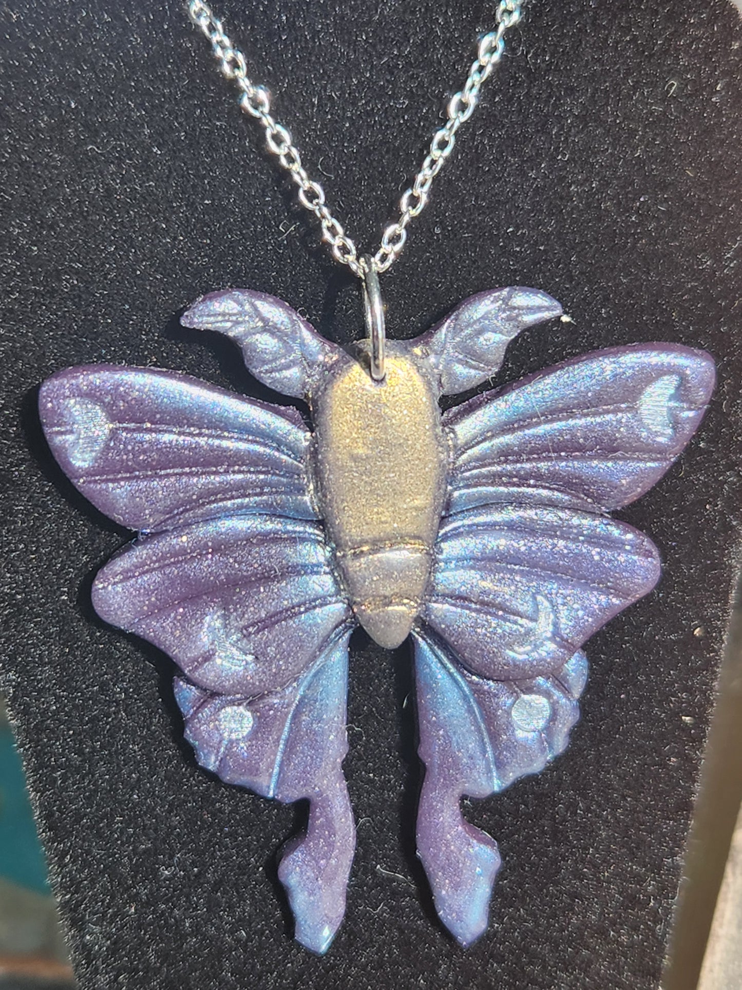 Celestial Moth pendant