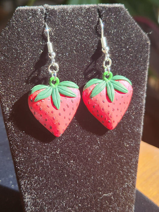 Strawberry Heart earrings