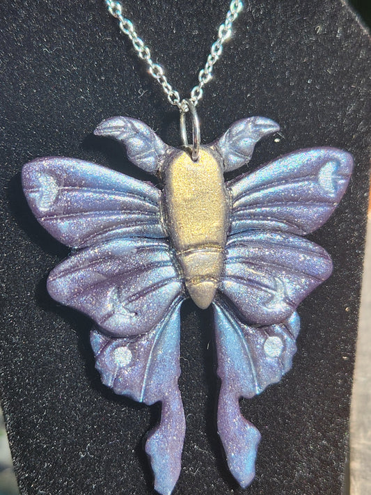 Celestial Moth pendant